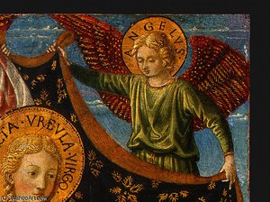 Saint Ursula With Angels And Donor — Benozzo Gozzoli