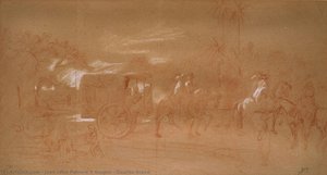 Gaucho Scene — Juan León Pallière Y Goujon, Realism