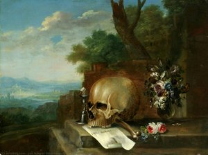 The Scene With Death´s Head, Vanitas — Jan Kaspar Hirschely