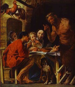 The Peasants And The Satyr — Jacob Jordaens