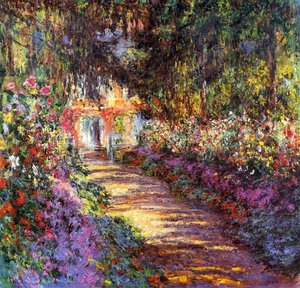 Pathway In Monet's Garden At Giverny — Claude Monet, Impressionism