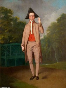 Charles Mathews In An Unidentified Play — Samuel De Wilde