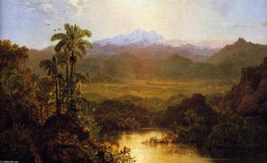 Landscape In Ecudor — Louis Remy Mignot