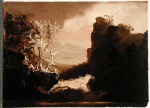 Romantic Landscape (last Of The Mohicans) — Thomas Cole