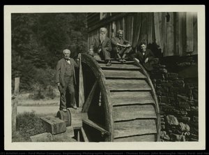 Thomas Edison, John Burroughs, Henry Ford, And Harvey Firestone On A — Ford Motor Company. Engineering Photographic Department, Documentary Photography