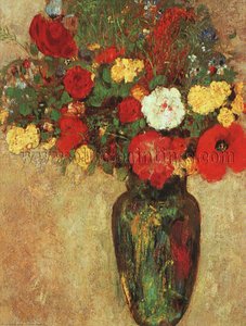 Vase Of Flowers (14) — Odilon Redon, Symbolist Movement