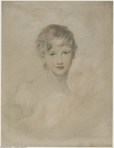 Portrait De Jeune Fille, En Buste, De Face — Sir Thomas Lawrence