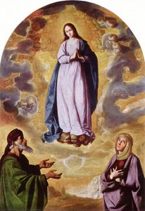 The Immaculate Conception With Saint Joachim And Saint Anne — Francisco De Zurbarán, Baroque Style