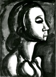 Dame Du Haut-quartier Takes Her Reserved Place In Heaven — Georges Rouault