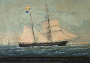 Barquentine Panchito, Captained By Cosme Calzada — Josep Pineda Guerra, Contemporary Realism