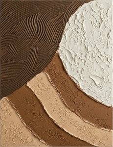 Monolithic Strata Of Earth And Light In Sculptural Impasto Motion — David Moreau, Plaster & Texture Art