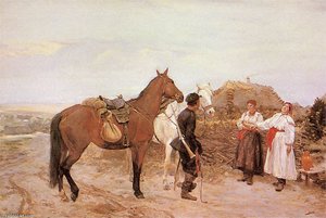 Zaloty — Józef Chełmoński