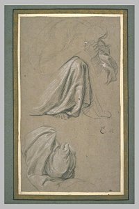 Deux Draperies — Charles Le Brun