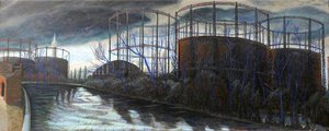 King's Cross Gasholders, Afternoon, London