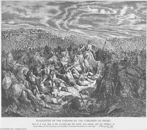 The Israelites Slaughter The Syrians — Paul Gustave Doré, Romanticism