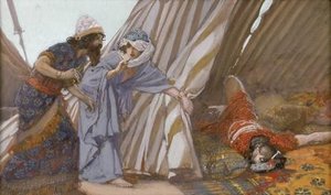 Jael Shows To Barak, Sisera Lying Dead — Jacques Joseph Tissot
