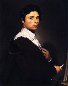 Autorretrato Junto Al Caballete — Jean-auguste-dominique Ingres, Neoclassicism