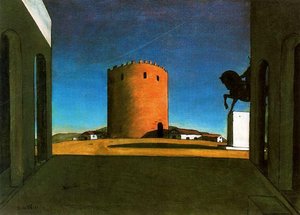 The Red Tower — Giorgio De Chirico, Metaphysical Art