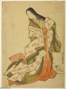 The Poetess Ono No Komachi — Suzuki Harunobu, Ukiyo-e