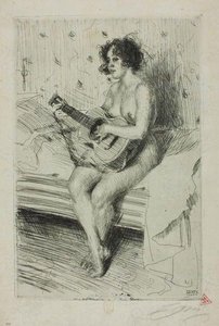 The Guitar Player — Anders Leonard Zorn