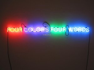 Four Colors Four Words — Joseph Kosuth