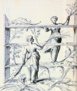 Tratado Sobre La Cultura Y Fabricación De La Seda (serie De Trece Dibujos, N.º 5, Detalle) — Giuseppe Arcimboldo