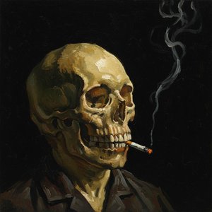 Ember in the Void: A Memento Mori in Ochre and Shadow