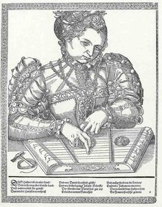 The Musicians, The Zither Player — Tobias Stimmer