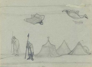 Sketch For ''flying Carpet'' 1 — Nicholas Roerich