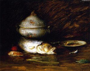 Still Life With Fish — William Merritt Chase