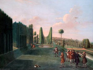 The Bowling Green And The Octagon Pond, Hartwell House, Buckinghamshire — Balthasar Nebot