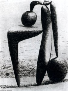 Bather With A Ball — Pablo Picasso, Cubism