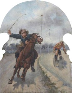 Hatwell's 'gallopers' Horse And A Cyclist (bottom Centre Panel) — Henry Whiting