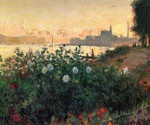 Argenteuil, Flowers By The Riverbank — Claude Monet, Use Of Light And Color