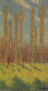Poplars In Spring — Henri Jean Guillaume Martin