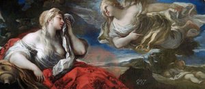 Hagar And Ishmael In The Desert — Luca Giordano