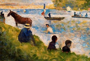 Horse And Boats — Georges Seurat, Neo-impressionism