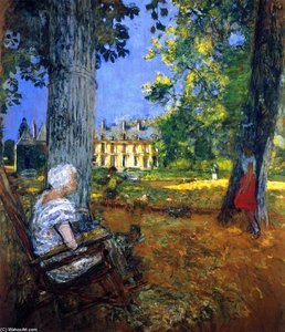 In The Park At The Château Des Clayes — Jean-édouard Vuillard