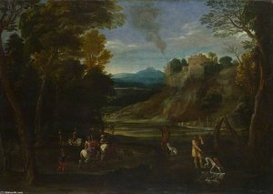 Landscape With A Hunting Party
