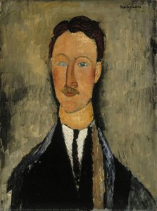 Portrait Of The Artist Léopold Survage — Amedeo Clemente Modigliani, Cubist Expressionism