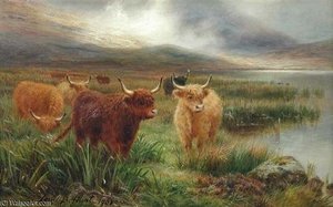 Highland Cattle, Glencoe — Louis Bosworth Hurt