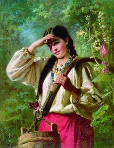 Girl With A Yoke — Konstantin Jegorowitsch Makowski, Realism