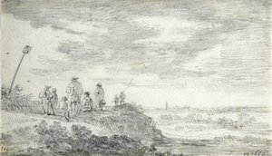 Dune Landscape With Figures — Jan Josephszoon Van Goyen