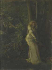 A Young Woman in the Play Hamlet