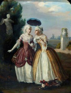 Ladies in Conversation An Eighteenth Century Costume Piece