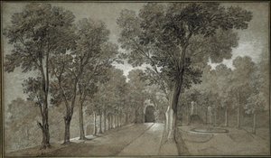 View Of The Park At Arcueil — Jean-baptiste Oudry
