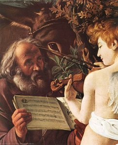 Rest On Flight To Egypt (detail) — Caravaggio, Baroque