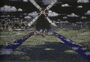 Mühle, Holland (mill In Holland) — Wassily Wassilyevich Kandinsky, Expressionism