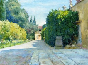 Villa In Florence — William Merritt Chase