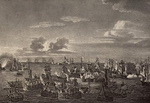 The Battle Of Trafalgar In — Richard Westall